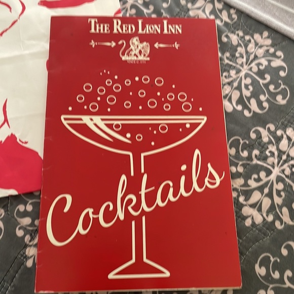 Dusting powder, cocktail menu, and paper bag.   Very cool… - Picture 5 of 8